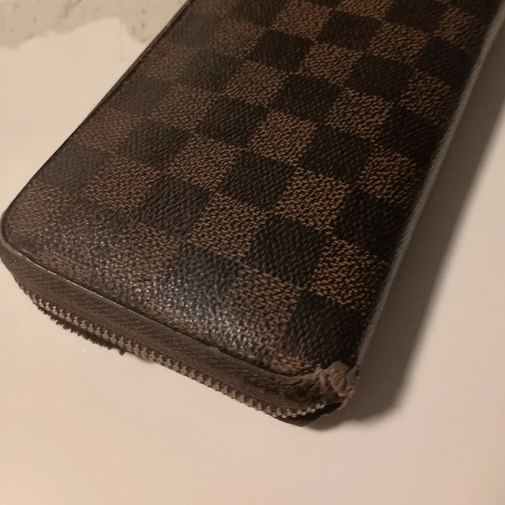 Authentic Louis Vuitton Damier Ebene Canvas Long Zippy Wallet / Organizer - Picture 2 of 14